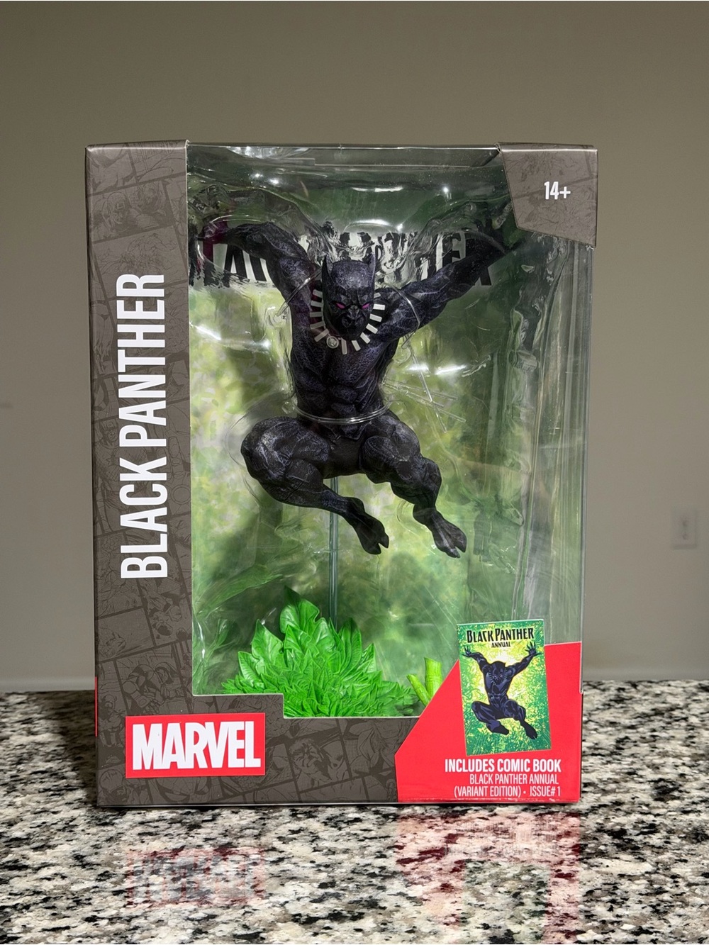 Marvel Black Panther Figure — Black with Green Base